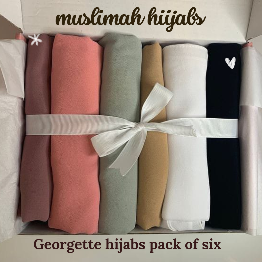 Georgette Chiffon Gift Box. - Brown Sugar